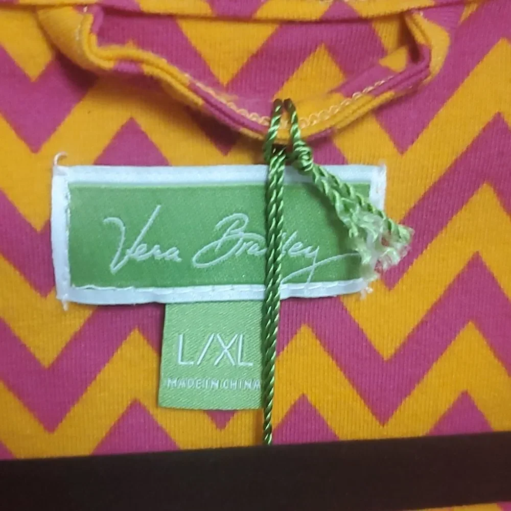 ‎VERA BRADLEY Knit Robe Ziggy Zags - Size L/XL